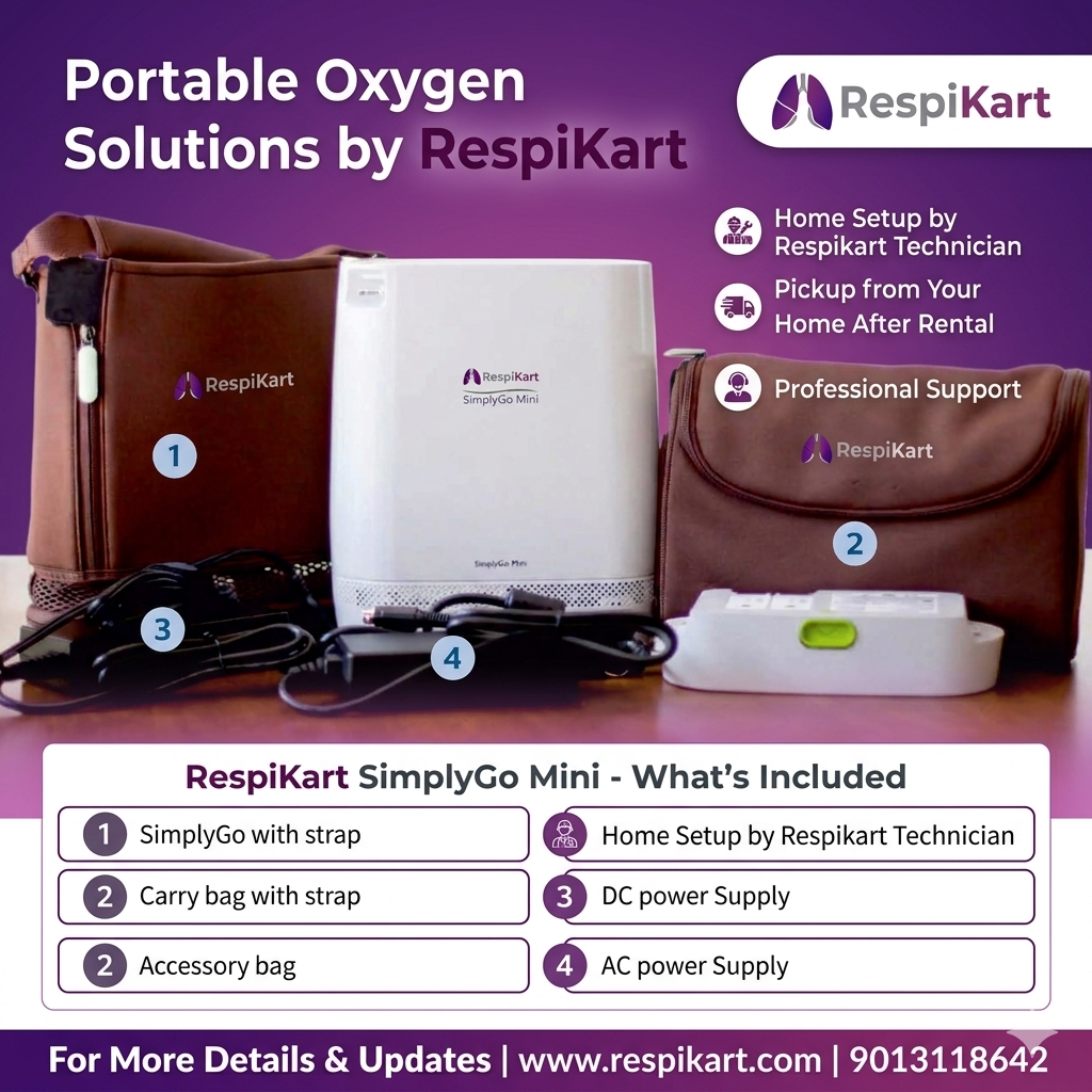 Philips SimplyGo Mini Portable Oxygen Concentrator (POC) on Rent - Image 2