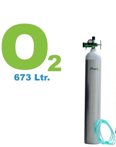 8kg Oxygen Cylinder on rent (Aluminium)