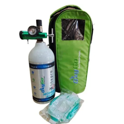 2kg OxyGo Oxygen Cylinder on Rent (Aluminium)