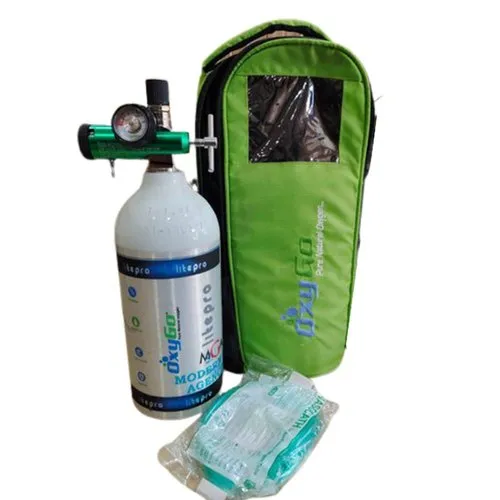 2kg OxyGo Oxygen Cylinder on Rent (Aluminium)
